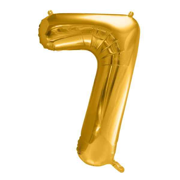 Folienballon '7' 86 cm - gold