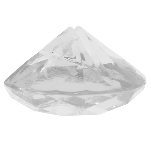 Tischkartenhalter 'Diamant' (4 Stück) - transparent