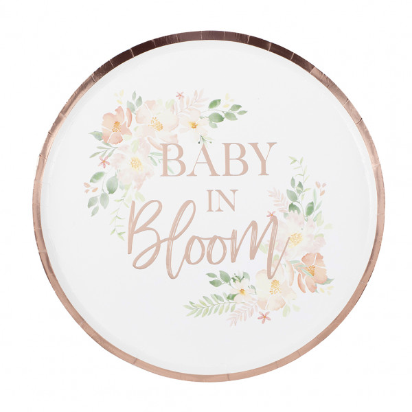 Baby in Bloom Teller (8 Stück)