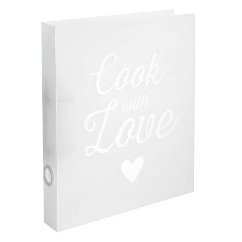 Rezeptordner / Rezeptbuch 'Cook with Love' DIN A4 - weiß