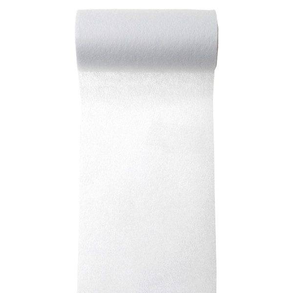 Servietten- / Tischband 10 cm x 10 m - weiß