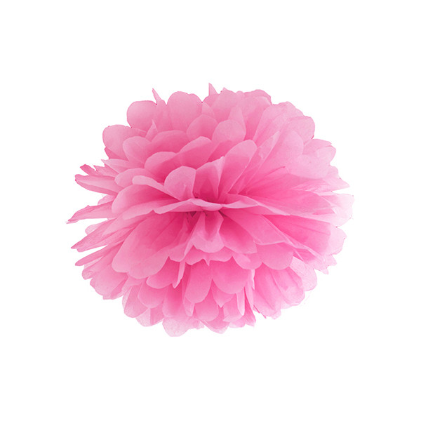 Pompom 25 cm pink