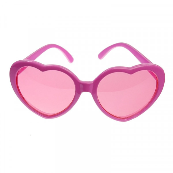 Spaß Brille Herz für Photo Booths - rosa