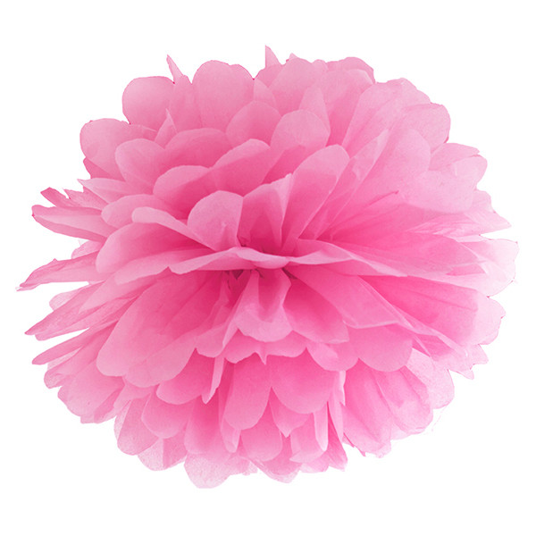 Pompom 35 cm pink