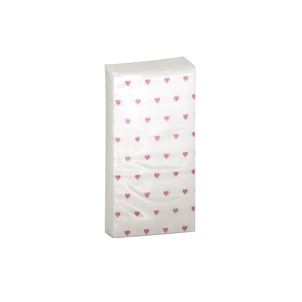 Taschentücher Herzchen rosa 10 Stück